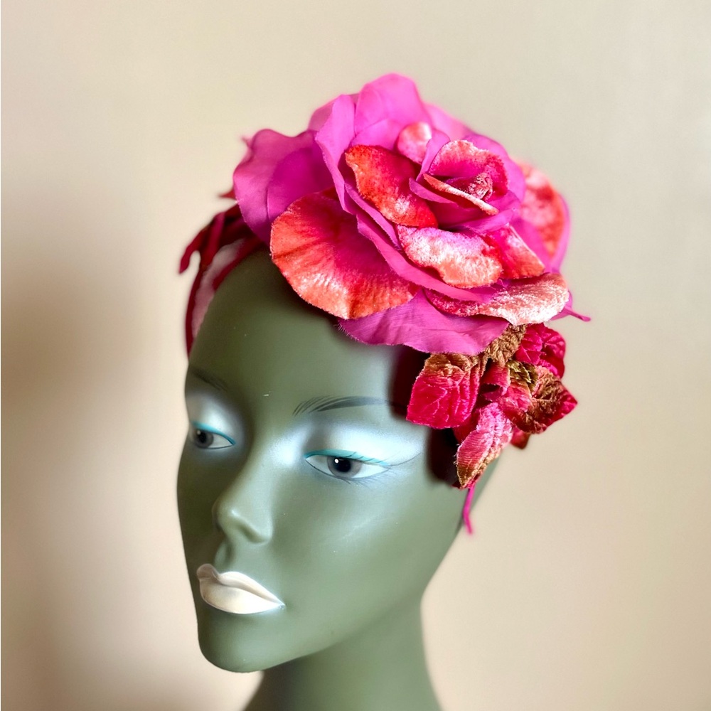 Elegant Pink Floral Headband